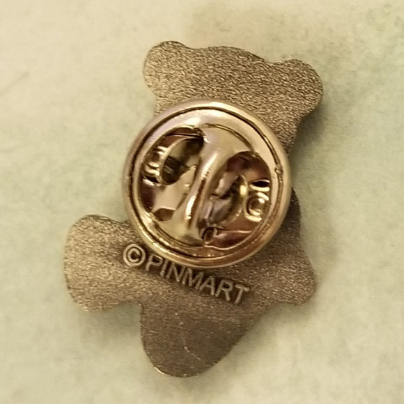 NWT Silver Colored Teddy Bear Pin 3/4" CUTE! - Picture 4 of 5